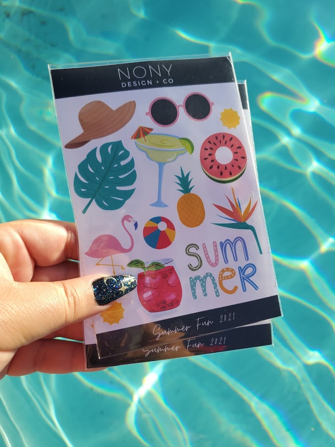 Summer Sticker sheet.