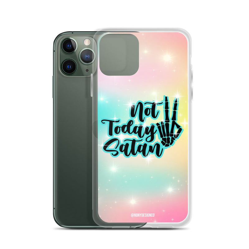 Not Today Satan Clear Case for iPhone®