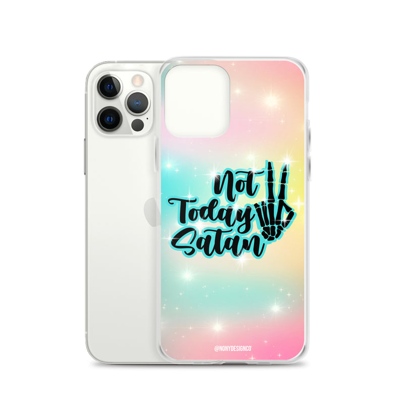 Not Today Satan Clear Case for iPhone®