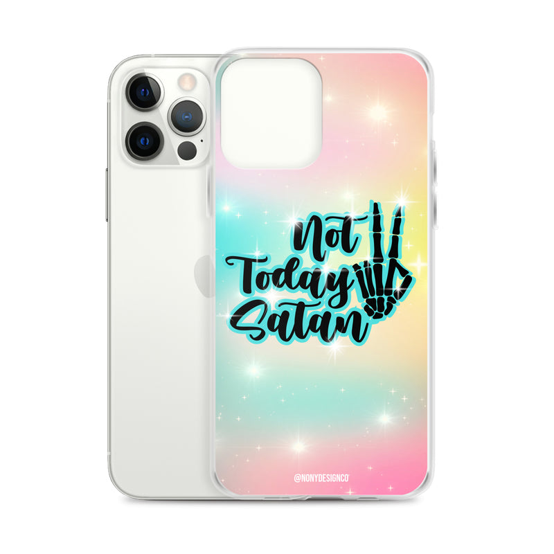 Not Today Satan Clear Case for iPhone®