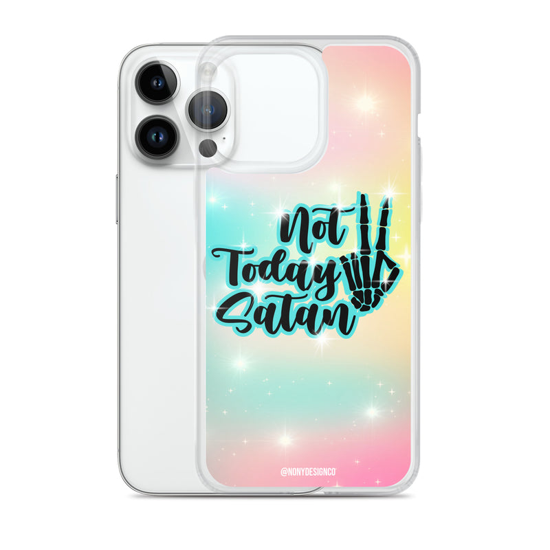 Not Today Satan Clear Case for iPhone®