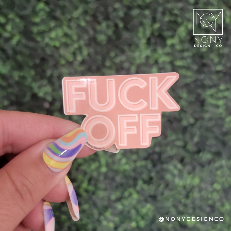 Fk Off Die Cut Sticker