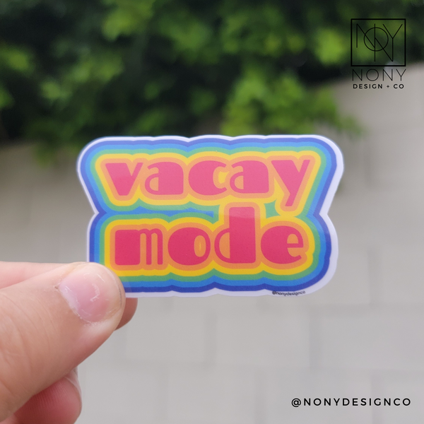 Vacay Mode Die Cut Sticker