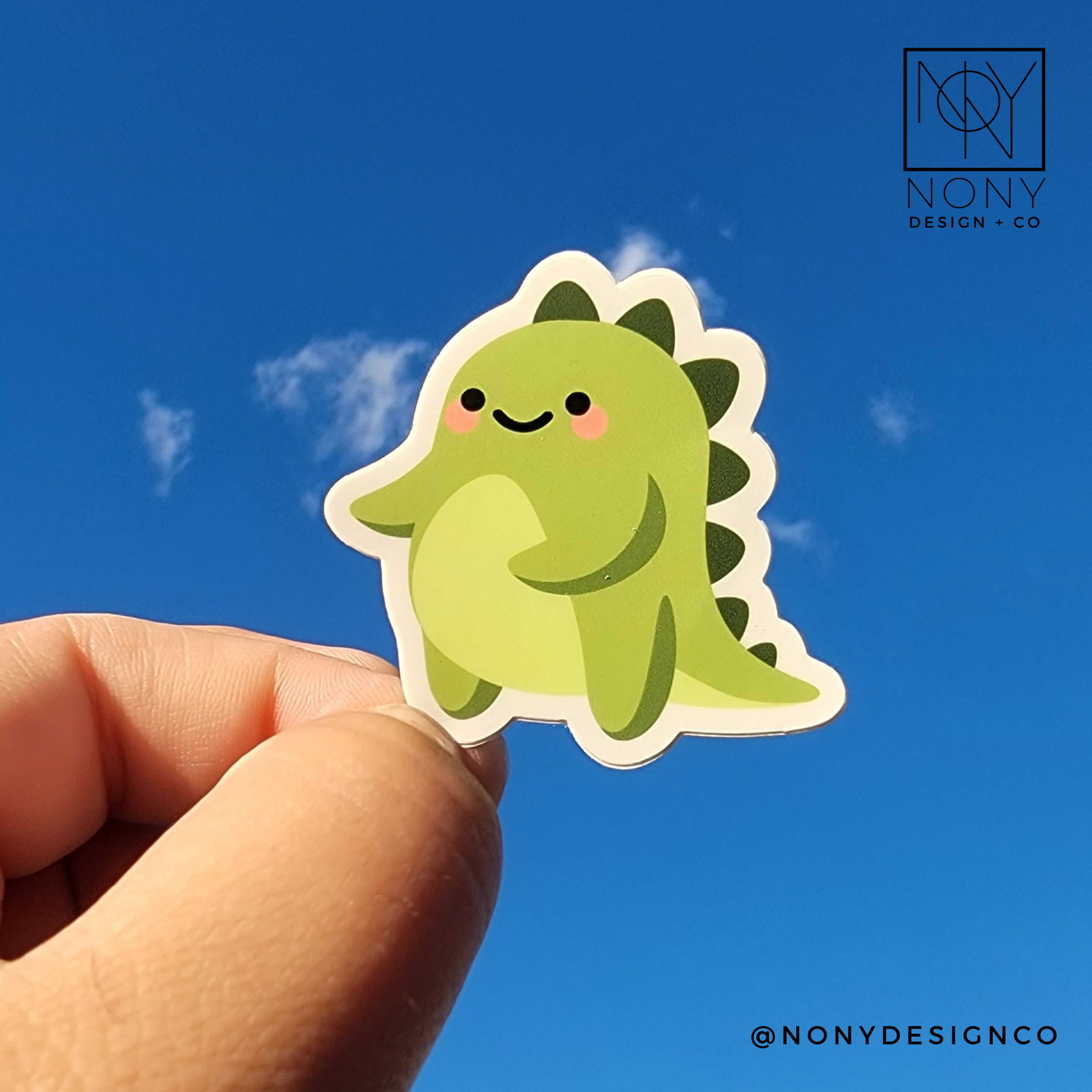 Baby Dino Die Cut Sticker