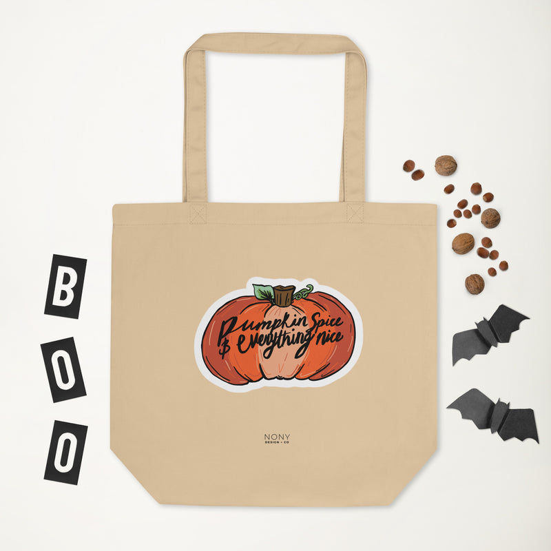 Pumpkin Spice & Everything Nice Eco Tote Bag